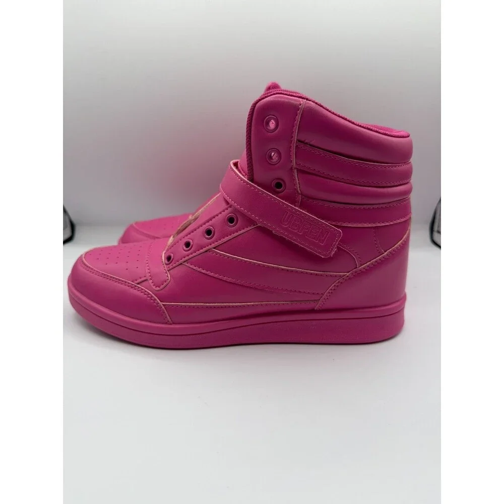 UBFEN Womens40 Womens High Top Ankle Support Sneakers Vibrant Color Hidden Wedge